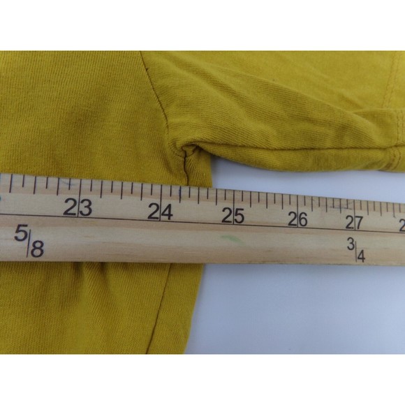Zara women's t-shirt mustard Yellow Eternal Forever Size Med - Picture 6 of 7
